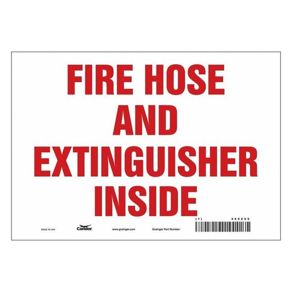 Condor Safety Sign,10" W,7" H,0.004" Thickness 469Z99