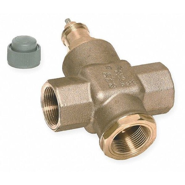 Honeywell Three-Way,3/4 In NPT Valve,4.9 Cv V5863A2061