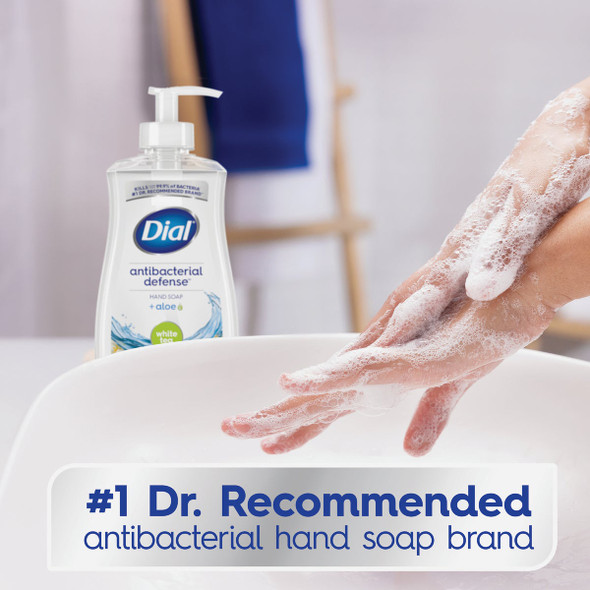 Dial Antibacterial Defense 11 Oz. White Tea & Vitamin Liquid Hand Soap 2499397 617587