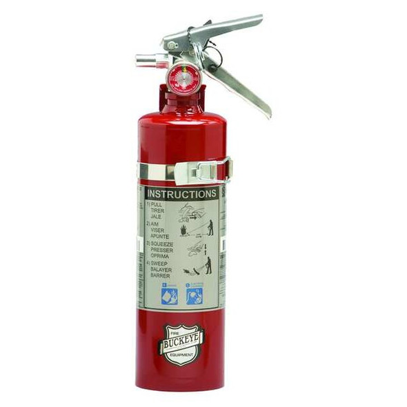 Fire Extinguisher, 2.5 lb Capacity, Class BC ,UL Rating10B:C ,Sodium Bicarbonate