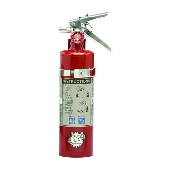 Fire Extinguisher, 2.5 lb Capacity, Class BC ,UL Rating10B:C ,Sodium Bicarbonate