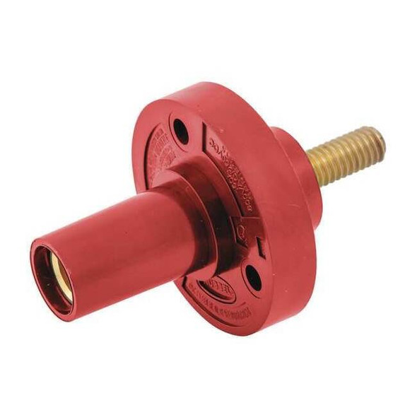 Hubbell Wiring Device-Kellems Recpt,Orange,Female,Threaded Stud,150 A HBL15FRSR