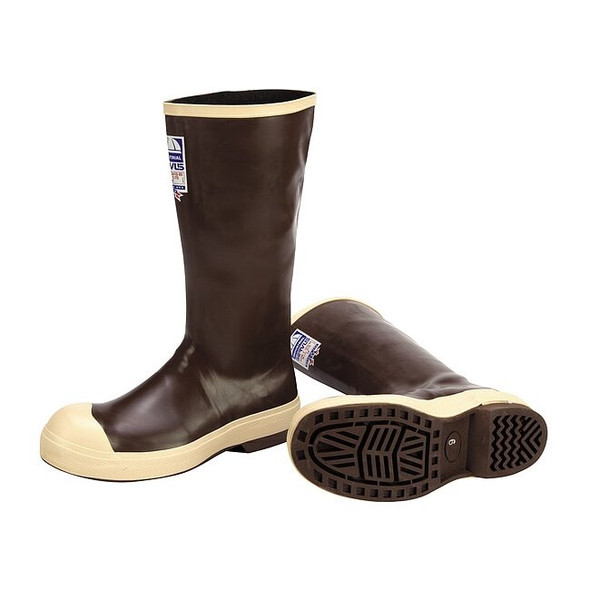 Honeywell Servus Men's Servus Rubber Boot, Steel Toe, 15" Height, Tan, 6 22214/6