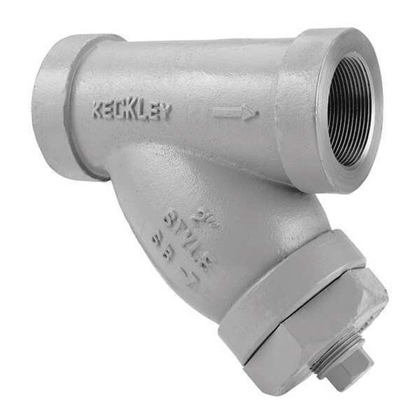 Keckley Y Strainer, 1" Pipe, Threaded, Carbon Steel 15THY-CS045P34-GTI-SB7