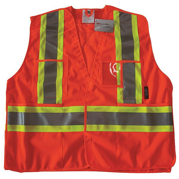 Condor Safety Vest,Orange/Red,L/XL 491T13