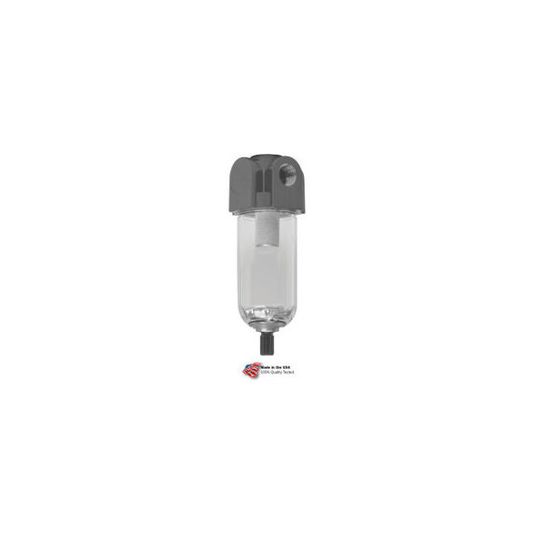 Arrow Mini Particulate Filter F300-01 Poly Bowl 1/8"" Npt 150 Psi