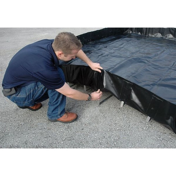 Ultratech Spill Containment Berm, Economy Model, 10 ft L x 10 ft W 8252