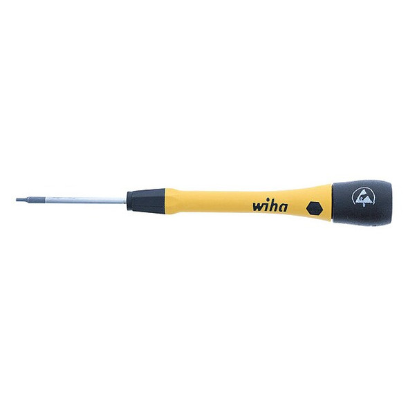 Wiha ESDPrecScrDrv,Hex,1.3mm,Black,Round 27552