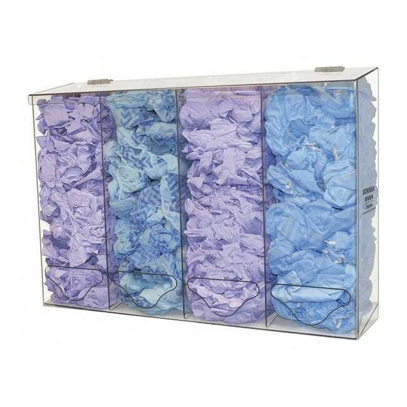 Bowman Dispensers Bulk Dispenser,4 Compartments,Clear BK314-0111