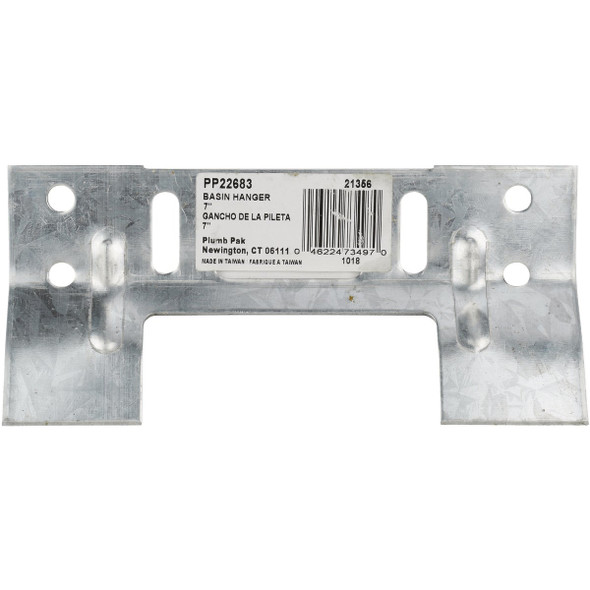 Plumb Pak Universal Fit Galvanized 7 In. Steel Basin Hanger Plumb Pak Universal Fit Galvanized 7 In. Steel Basin Hanger