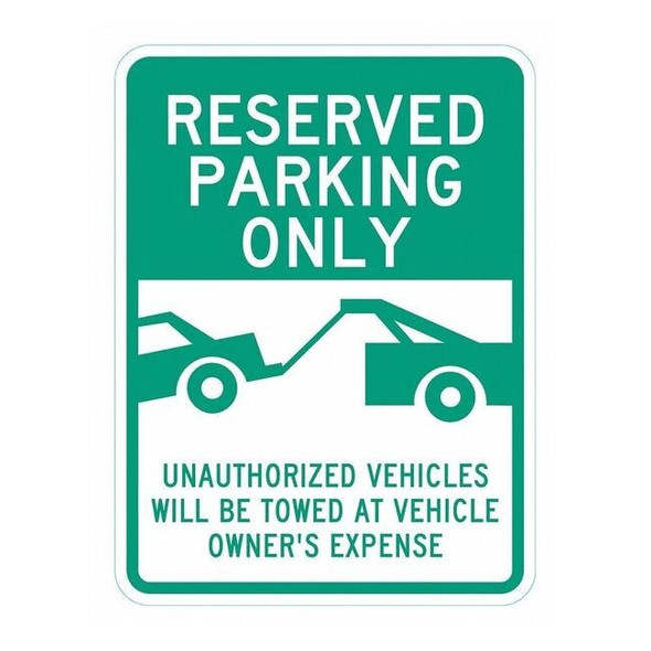 Lyle Reserved Parking Sign,24" x 18, T1-6286-EG_18x24 T1-6286-EG_18x24