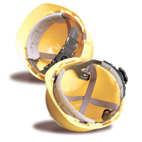 Hard Hat, S61, Polyethylene, 4 Point Ratchet, Type 1, Class E, Yellow  61YLR