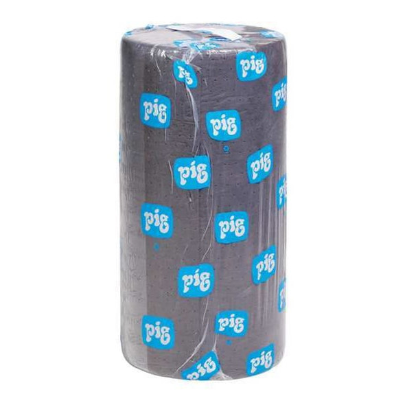 Pig Sorbent Roll, 40 gal, 30 in x 300 ft, Universal, Gray, Polypropylene MAT225
