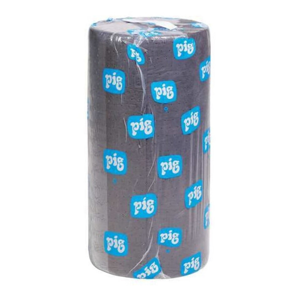 Pig Sorbent Roll, 40 gal, 30 in x 300 ft, Universal, Gray, Polypropylene MAT225