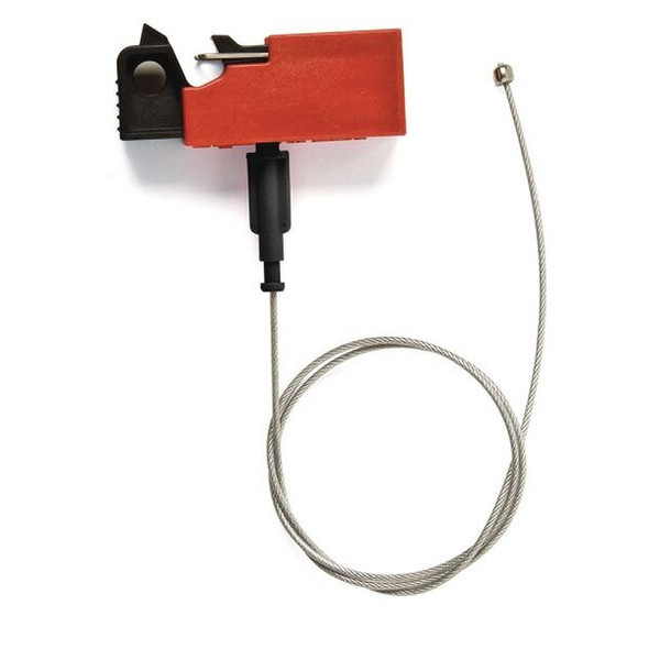 Brady Breaker Lockout,Snap On,Nylon 2Ft Cable 51252