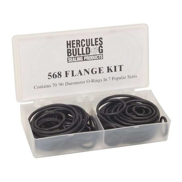 Manufacturer Varies O-Ring Asst,Buna N,568 Flange,70Pc 5JJT5