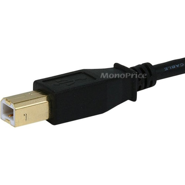 Monoprice USB 2.0 Cable,6 ft.L,Black 5438