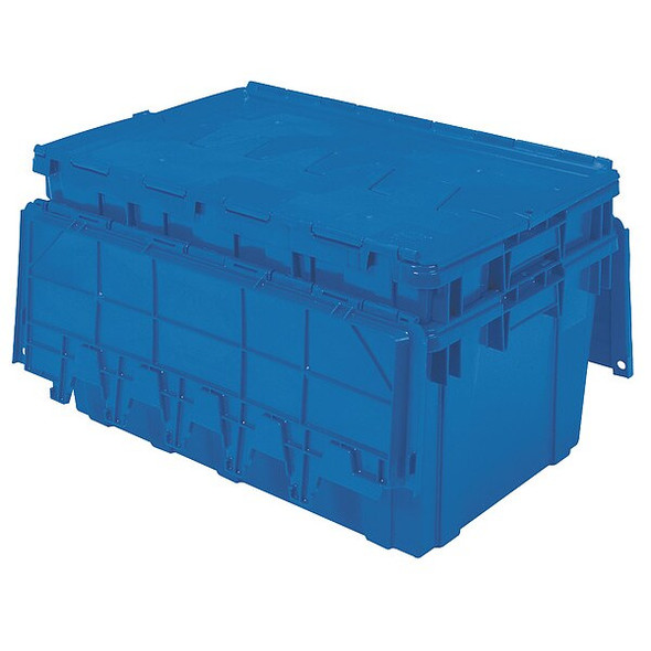 Buckhorn AttachedLidTote,27inL,17inW,Blue AR2717120209000