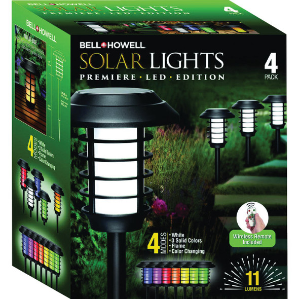 Bell+Howell Color Changing Solar Path Light (4-Pack) 8584