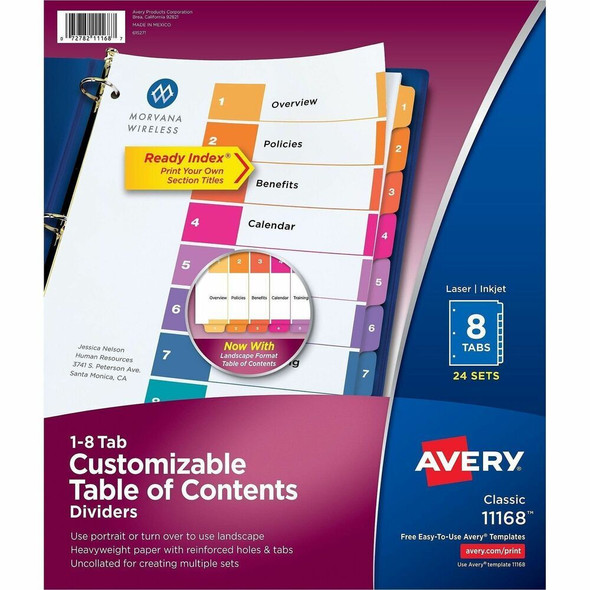 Avery Ready Index Index Divider 11168