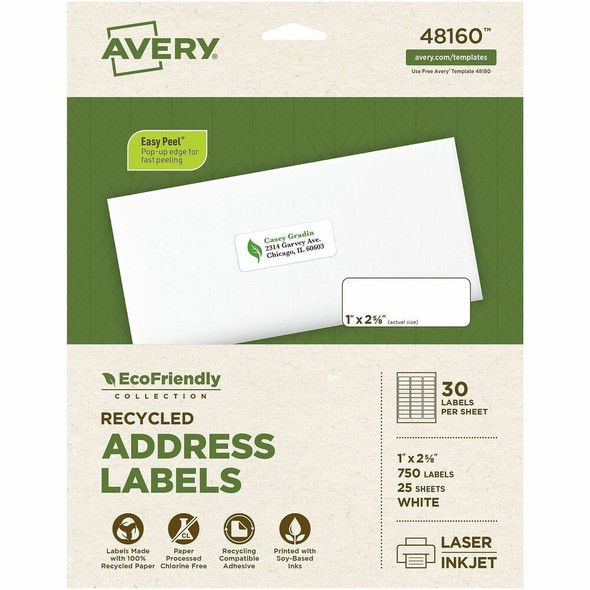 Avery&reg; EcoFriendly Address Label 48160