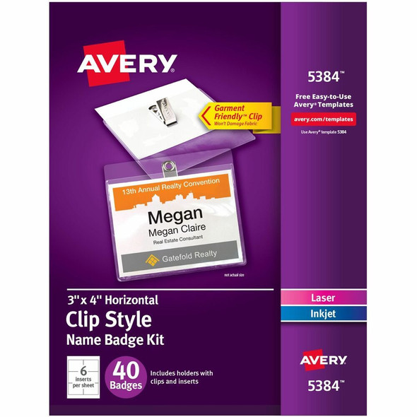 Avery&reg;  Badge Insert 5384