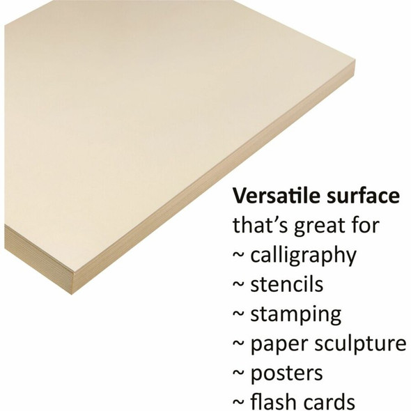 Pacon Tagboard - Art, Craft - 18" Width x 24" Length - Manila - 100 - Pack 5120 SPR-PAC5120
