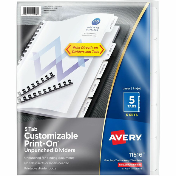 Avery®  Tab Divider 11516 Avery®  Tab Divider 11516