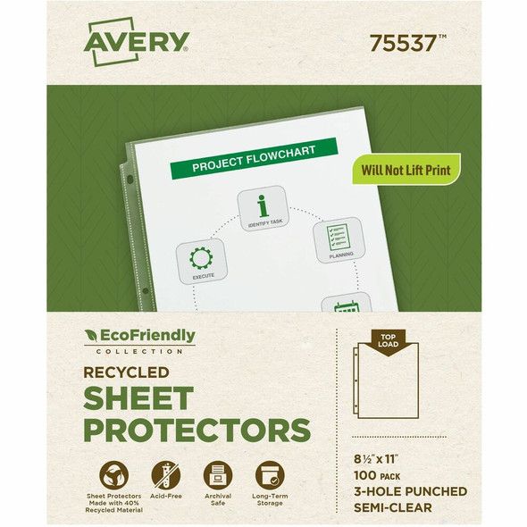 Avery® EcoFriendly Sheet Protector 75537 Avery® EcoFriendly Sheet Protector 75537