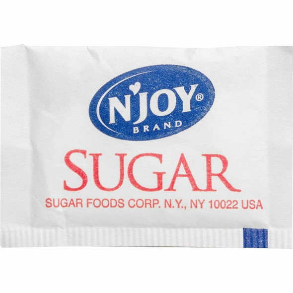 N'JOY N'Joy Sugar Packets - 0.099 oz (2.8 g) - Natural Sweetener - 2000 / Box