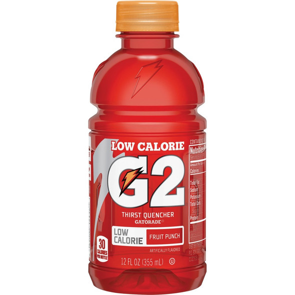 Gatorade Fruit Punch Low-Calorie Sports Drinks - 12 fl oz (355 mL) - 24 / Carton Gatorade Fruit Punch Low-Calorie Sports Drinks - 12 fl oz (355 mL) - 24 / Carton