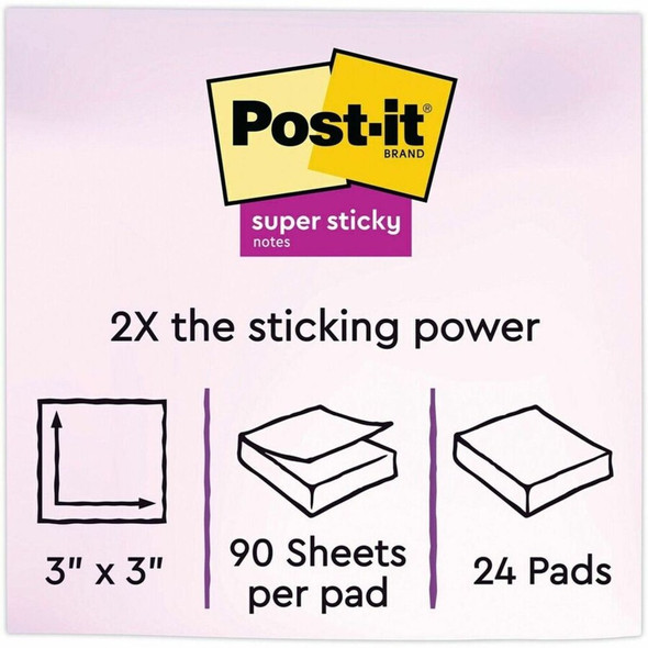 Post-it&reg; Super Sticky Adhesive Note 65424SSAU SPR-MMM65424SSAU