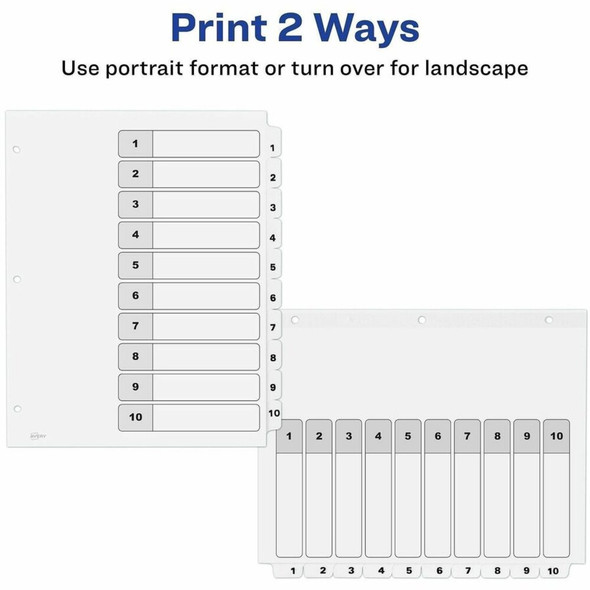Avery Ready Index Tab Divider 11823 SPR-AVE11823