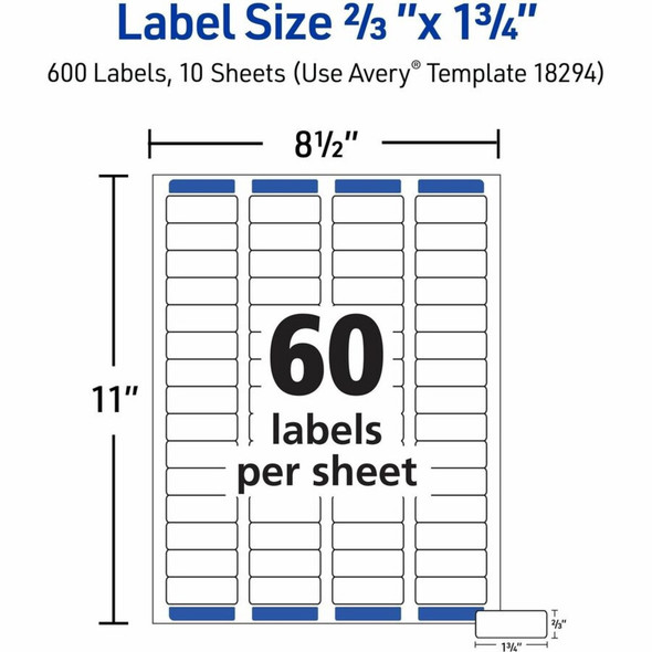 Avery&reg; Easy Peel Address Label 18294 SPR-AVE18294