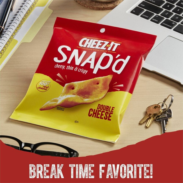Cheez-It Snap'd Baked Cheese Variety Pack - Assorted - 1.97 lb - 1 Carton 11500 SPR-KEB11500