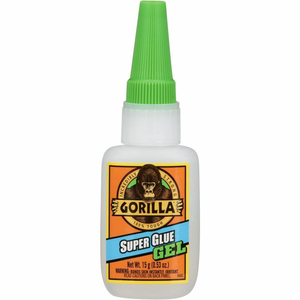 Gorilla Super Glue Gel - 0.53 oz - Clear - 1 Each