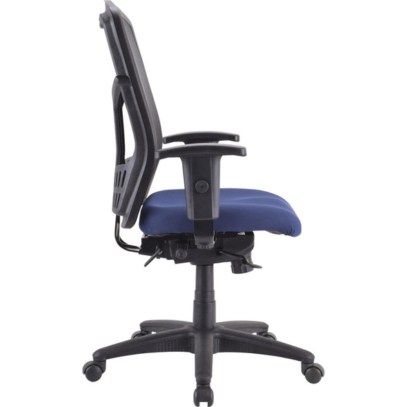 Lorell Premium Molded Tractor Seat For Ergomesh Frame - Navy - Fabric - 1 Each 86216 SPR-LLR86216