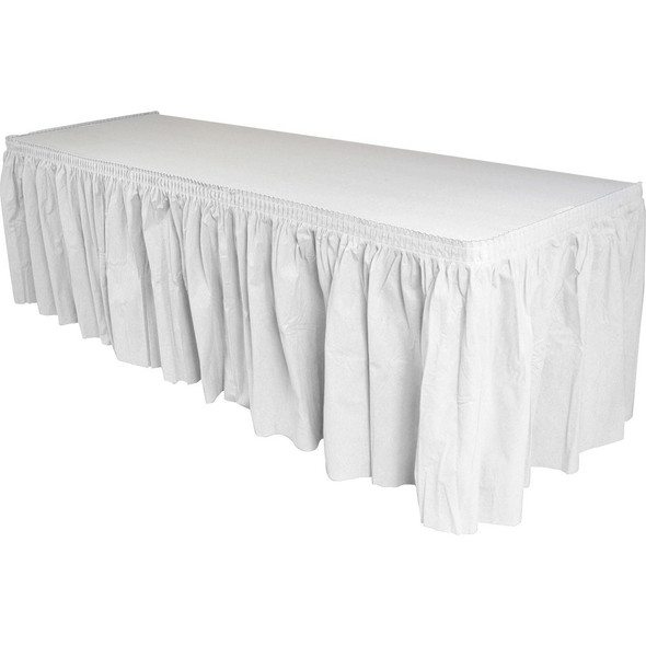 Genuine Joe  Rectangular Table Skirt 11915CT