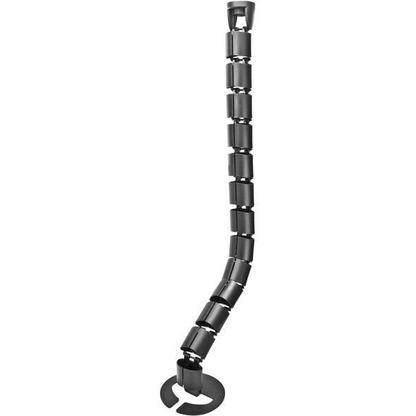 Lorell Universal Cable Control Spine - Cable Guide - Black - 33" Length - 1 Each