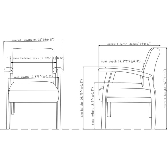 Lorell Deluxe Chair 68551 SPR-LLR68551