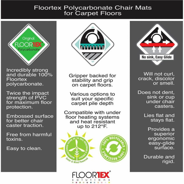 Floortex Cleartex Ultimat&reg; Chair Mat 118927ER SPR-FLR118927ER