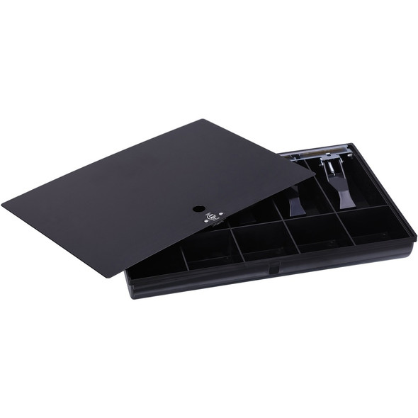 Sparco Locking Cover Money Tray - 5 Bill/5 Coin Compartment(s) - Black - 1 Each Sparco Locking Cover Money Tray - 5 Bill/5 Coin Compartment(s) - Black - 1 Each