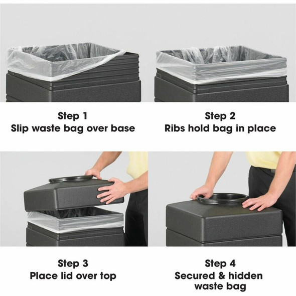 Safco  Waste Receptacle 9474BL SPR-SAF9474BL