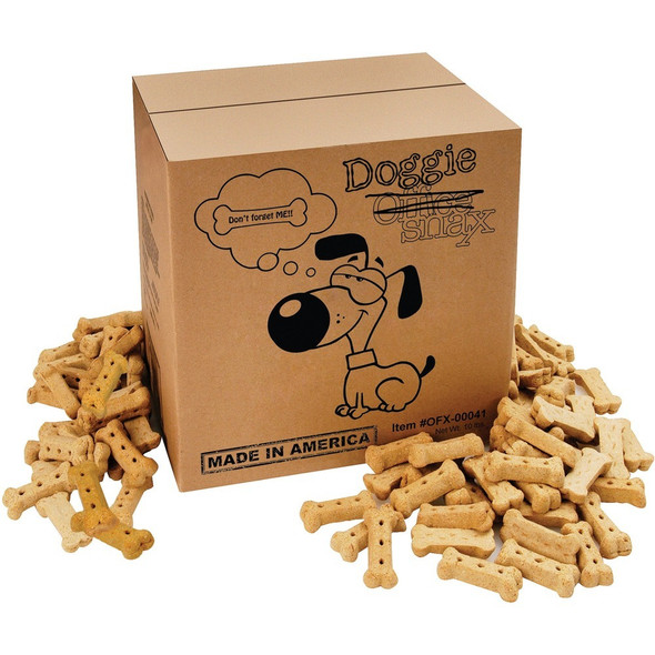 Office Snax Doggie Snax Biscuits - 10 lb - 1 Box