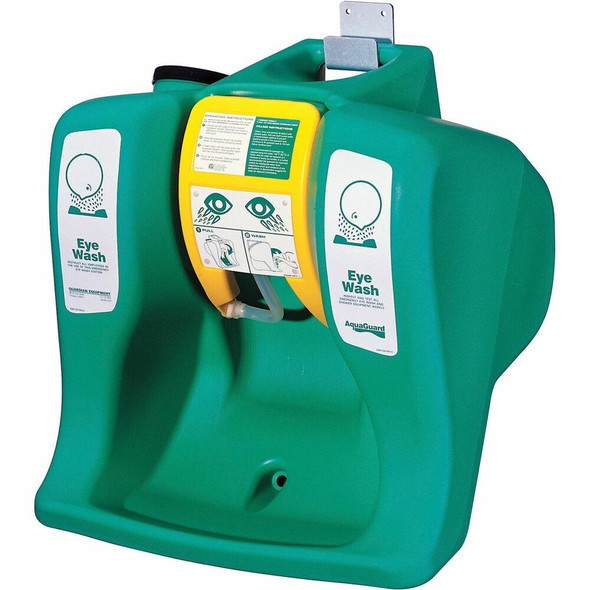 Guardian Equipment Portable Eye Wash Unit - 16 gal - 0.25 Hour - Green - 1 Each