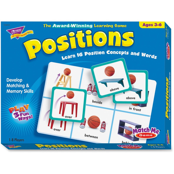 Trend Positions Match Me Games - Educational - 1 Each