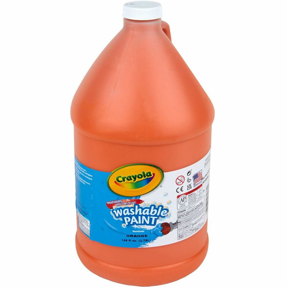 Crayola Washable Paint - 1 Color(s) - Orange - 1 gal - Washable - 1 Each Crayola Washable Paint - 1 Color(s) - Orange - 1 gal - Washable - 1 Each