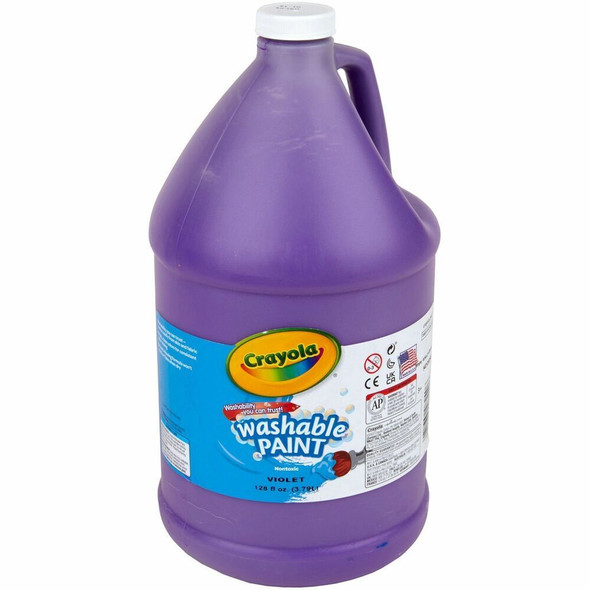 Crayola Washable Paint - Violet - 1 gal - Washable - 1 Each
