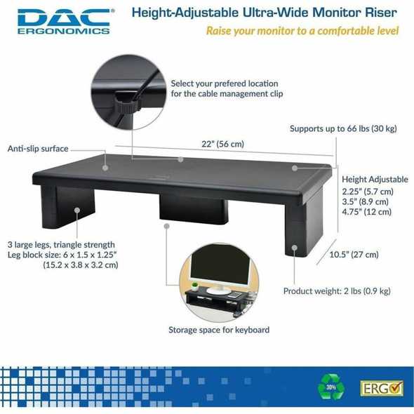 DAC&reg; Stax Monitor Stand 02238 SPR-DTA02238