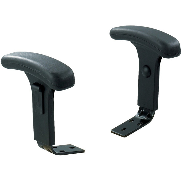 Safco Big & Tall Adjustable T-pad Arm Kit - Black - 1 Pair